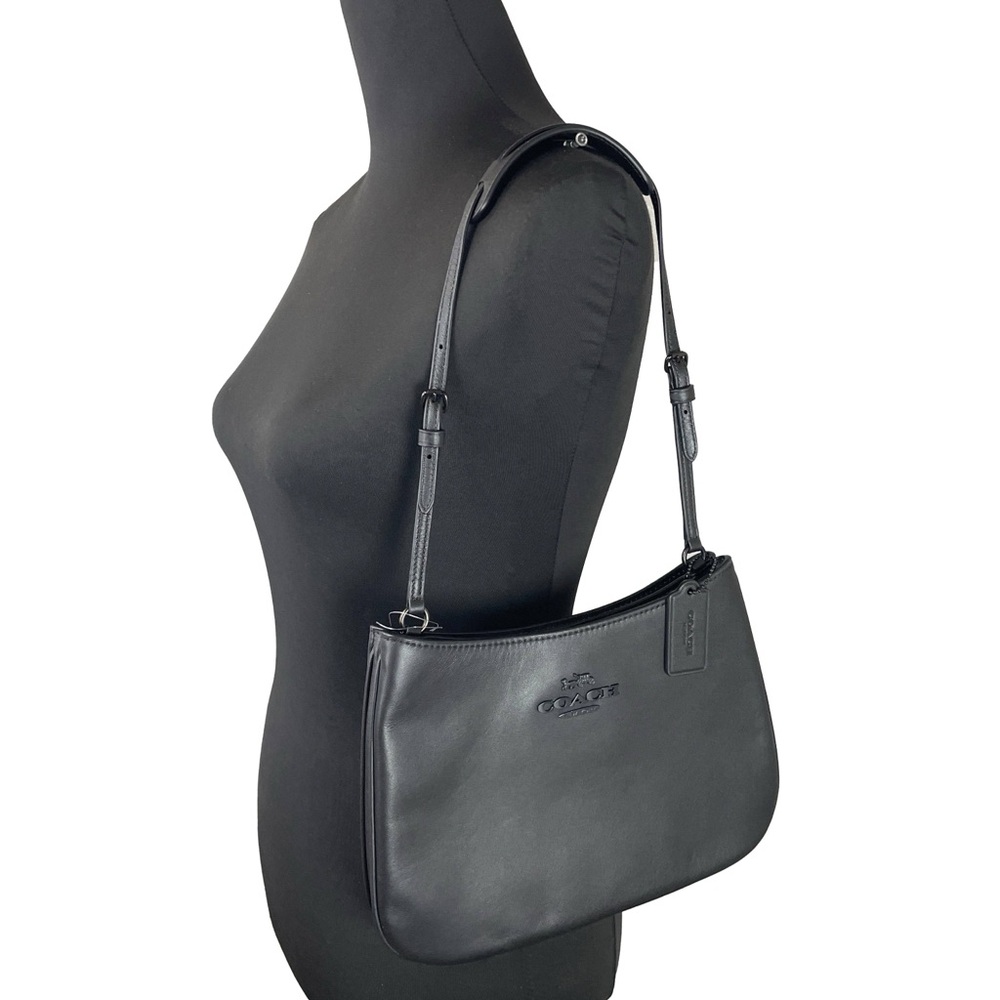 NWT Coach CP101 Penelope Leather Shoulder Bag Black Authentic JIBLK Original - Picture 7 of 12